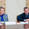 В Совете Федерации прошла встреча Председателя Правительства РФ Дмитрия Медведева с членами Совета Палаты