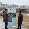 Ирек Ялалов ознакомился с ходом строительства масштабного четырехполосного путепровода по улице Пугачева в городе Уфе